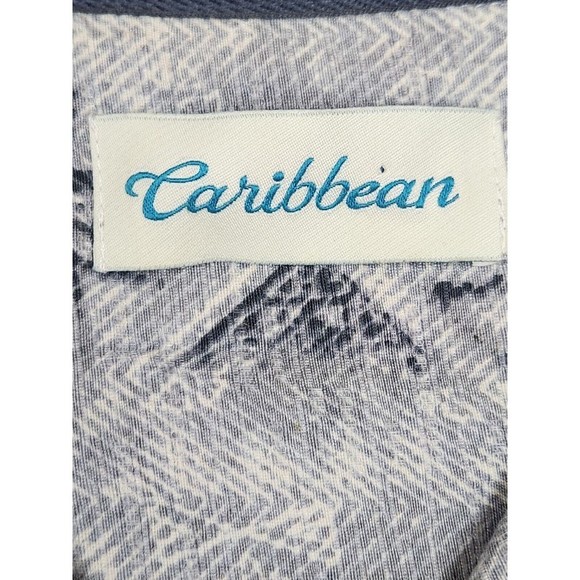 Caribbean Hawaiian Button Up Down Shirt Bamboo Wood Buttons Large L Silk - Picture 2 of 8